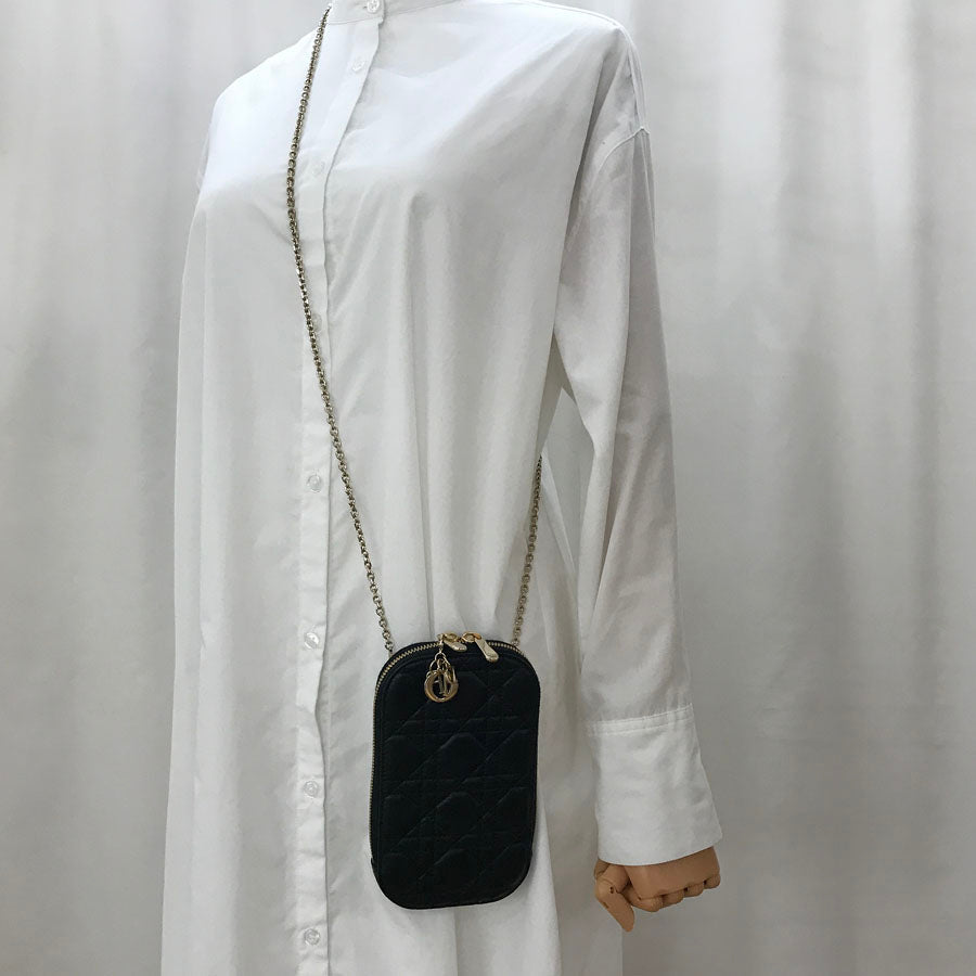 Dior Lady Dior Call-in Phone Holder Shoulder bag