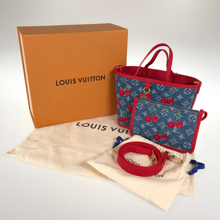 LOUIS VUITTON Monogram Denim Neverfull inside out BB M14997 Tote bag