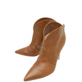 Gianvito Rossi Brown Pointed Ankle High Boot 40