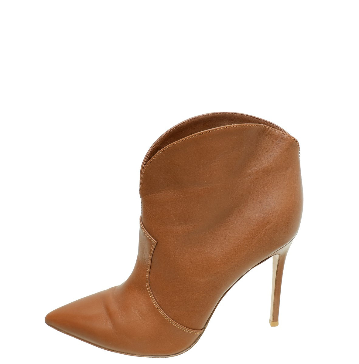 Gianvito Rossi Brown Pointed Ankle High Boot 40