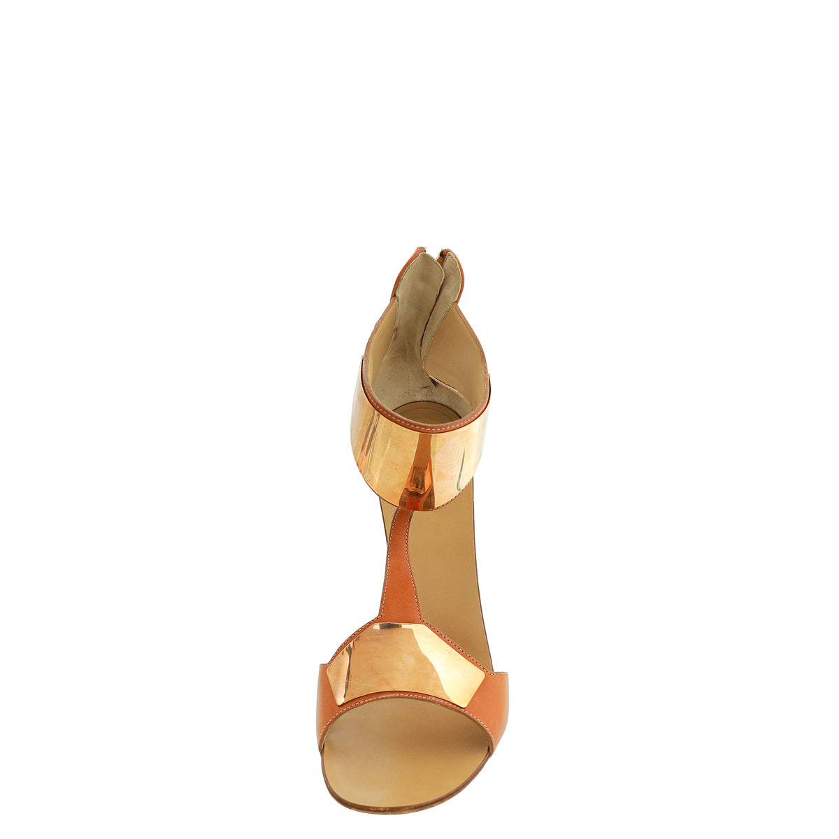 Giuseppe Zanotti Brown Zip Ankle T Strap Pumps 40