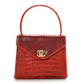 Chanel Vintage Alligator Top Handle Mini Kelly