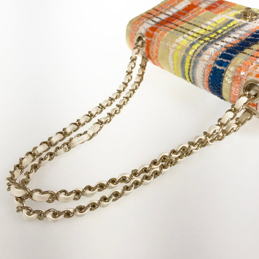 CHANEL Sequin W Flap WChain Shoulder bag
