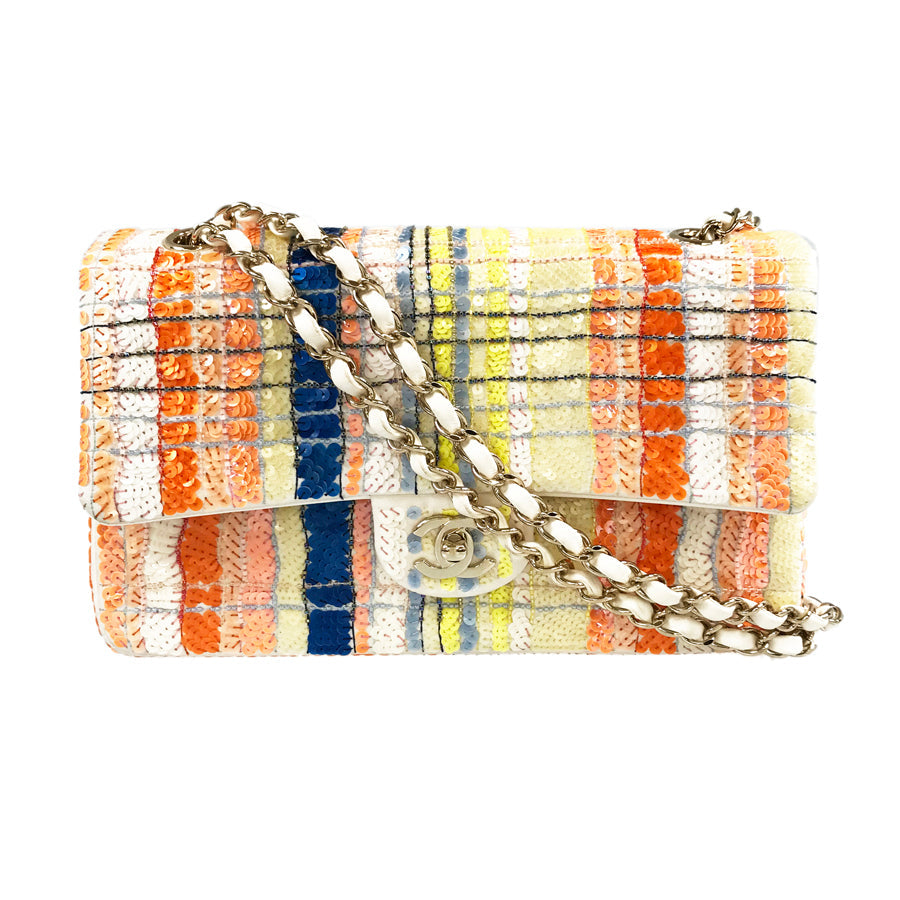 CHANEL Sequin W Flap WChain Shoulder bag