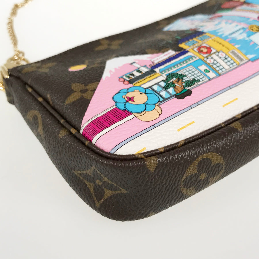 LOUIS VUITTON Monogram Mini Pochette Accessoires M81637 Pouch