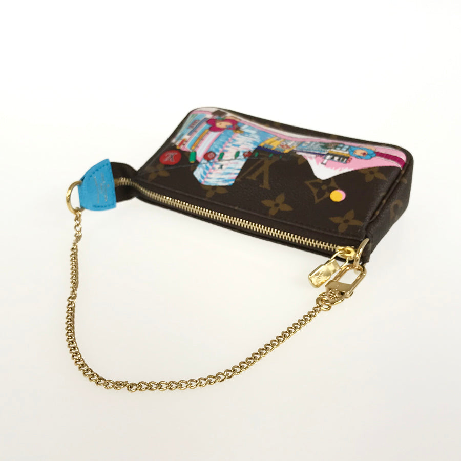 LOUIS VUITTON Monogram Mini Pochette Accessoires M81637 Pouch