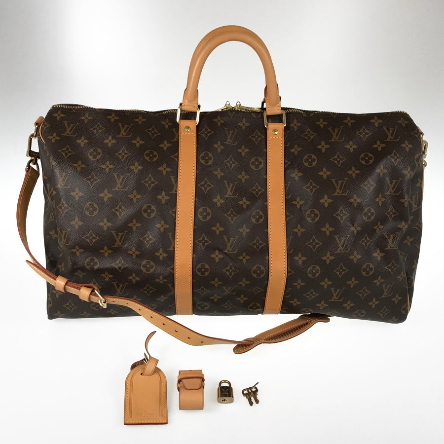 LOUIS VUITTON Monogram Keepall Bandouliere 55 M41414 Boston bag