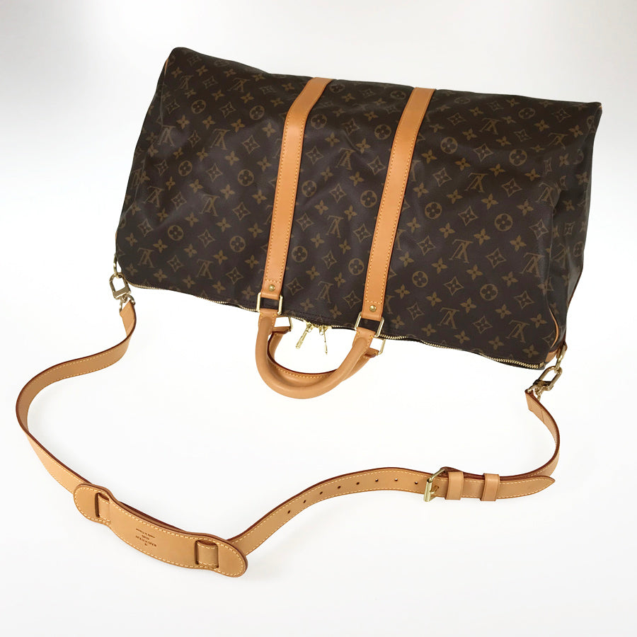 LOUIS VUITTON Monogram Keepall Bandouliere 55 M41414 Boston bag