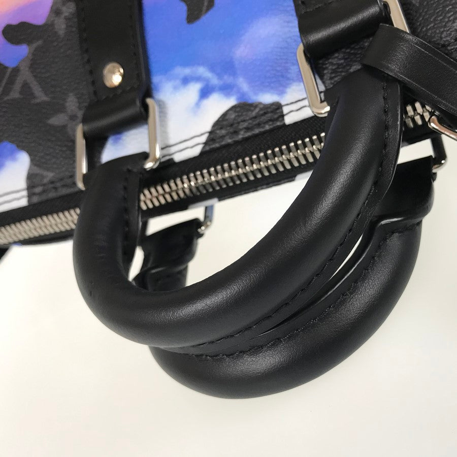 LOUIS VUITTON Monogram Eclipse Keepall Bandouliere 25 M21430 Hand bag