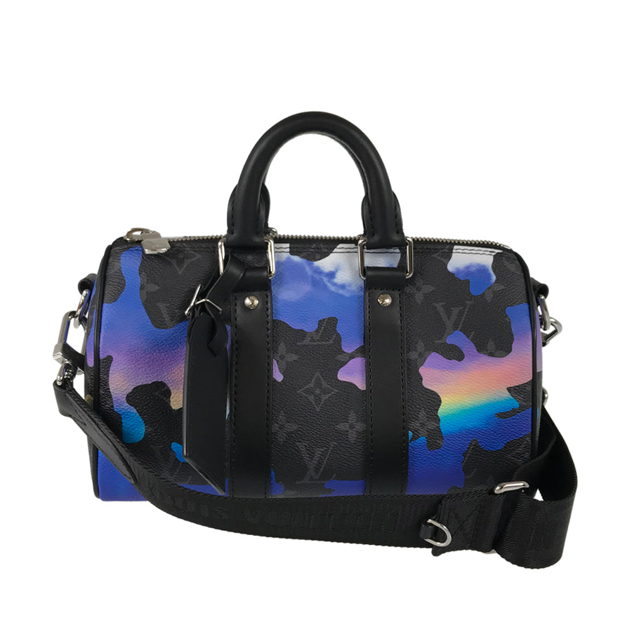 LOUIS VUITTON Monogram Eclipse Keepall Bandouliere 25 M21430 Hand bag
