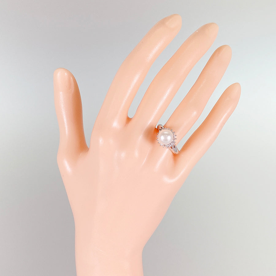 Ring Platinum Akoya Pearl