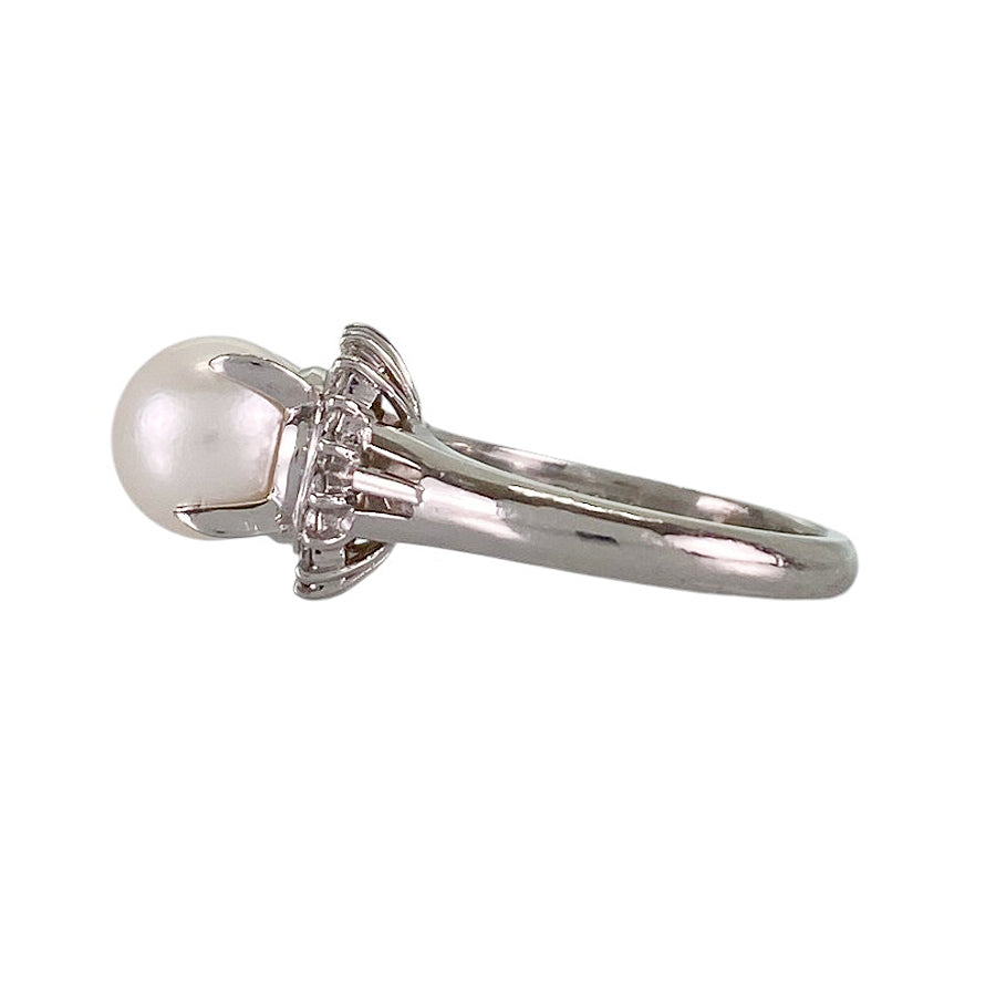 Ring Platinum Akoya Pearl