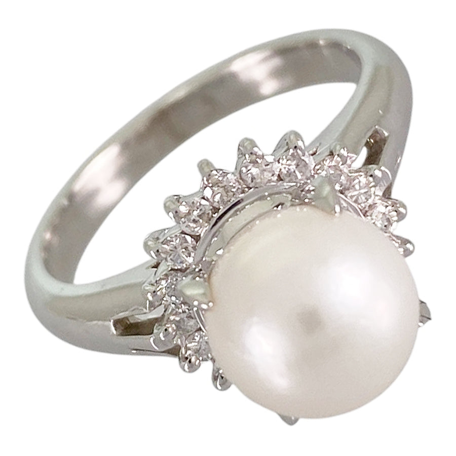 Ring Platinum Akoya Pearl