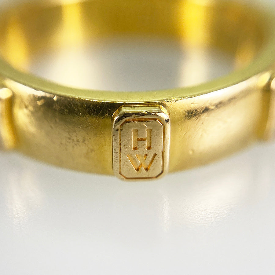 HARRY WINSTON HW logo band Ring