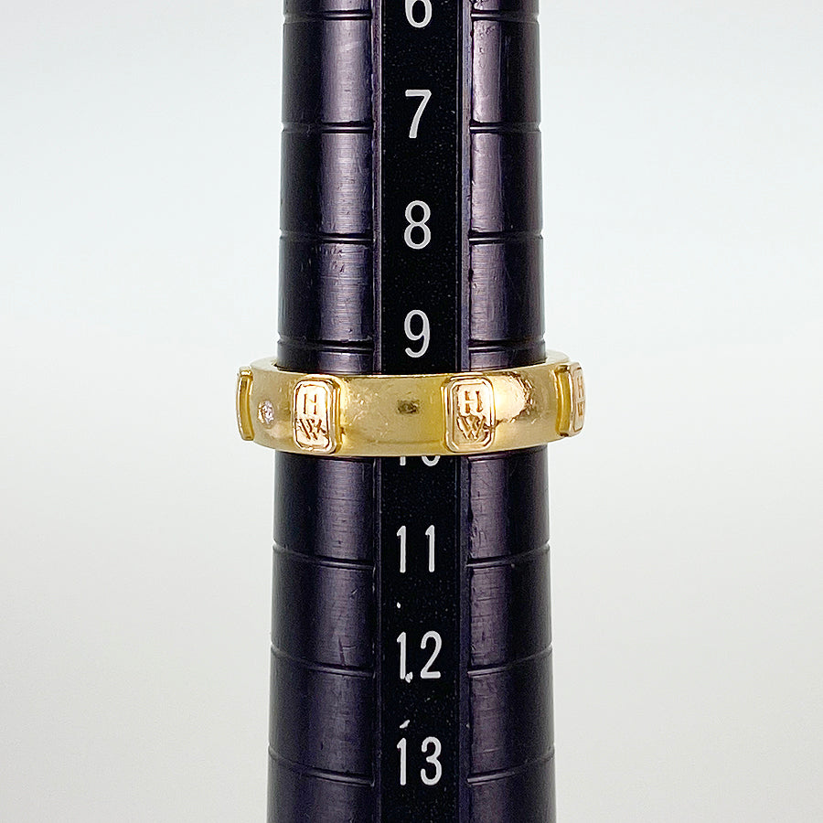 HARRY WINSTON HW logo band Ring