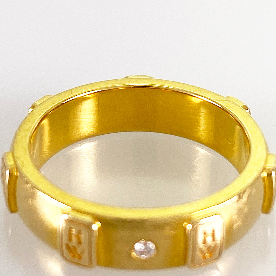 HARRY WINSTON HW logo band Ring