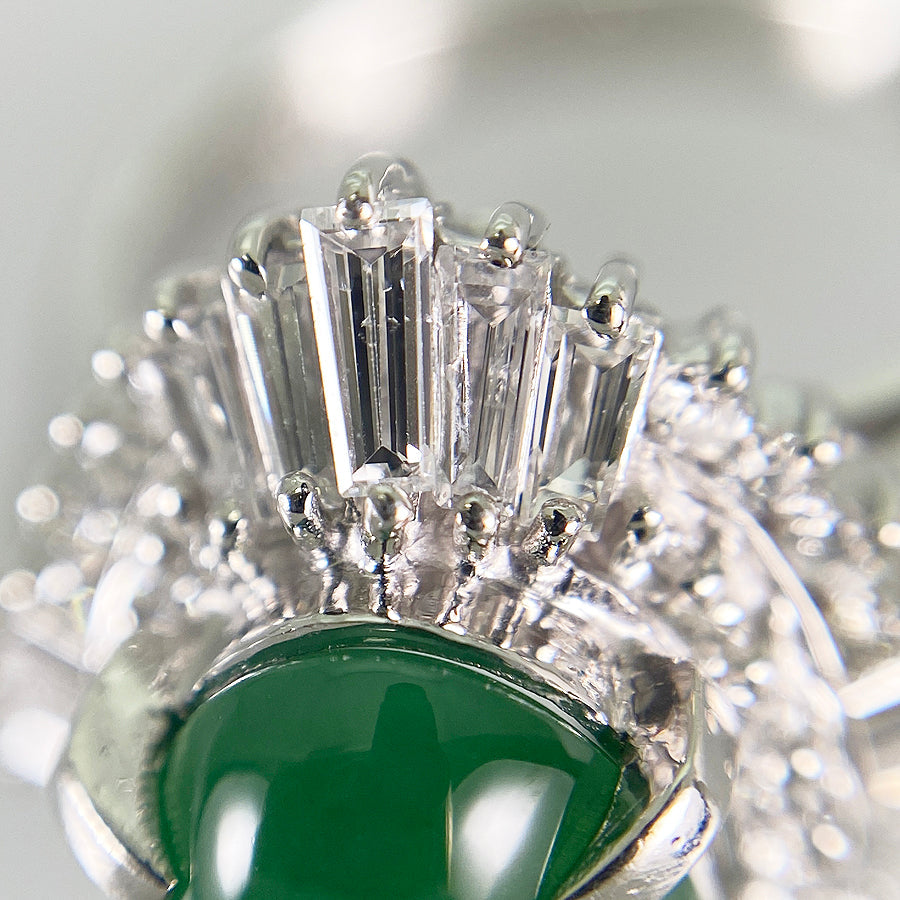 Ring Platinum Jade - Jadeite