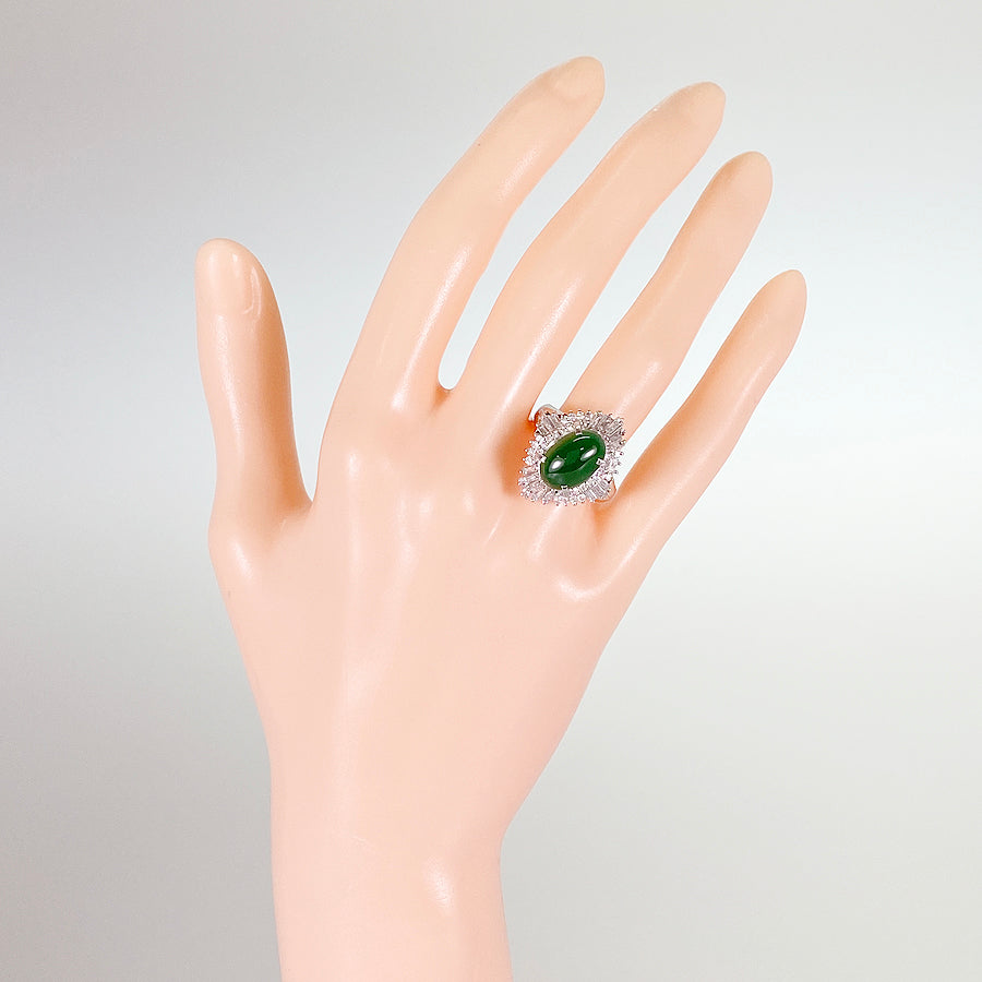 Ring Platinum Jade - Jadeite