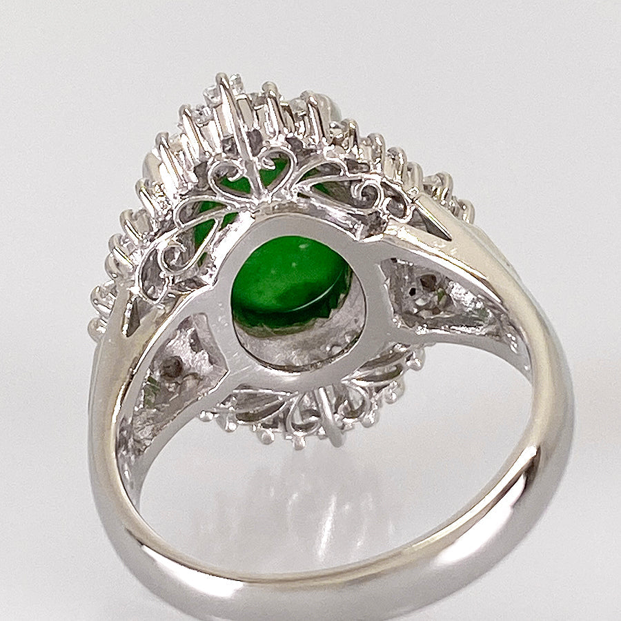 Ring Platinum Jade - Jadeite