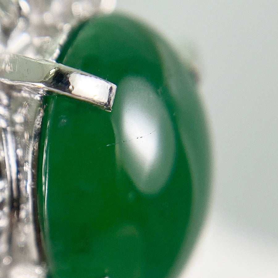 Ring Platinum Jade - Jadeite