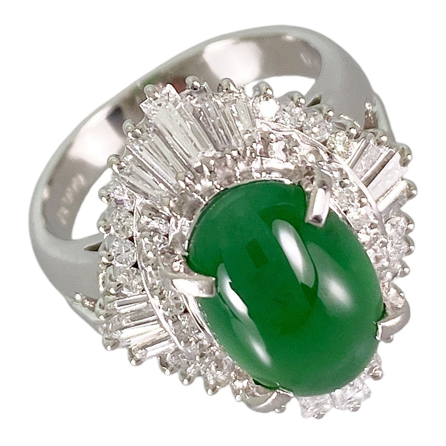 Ring Platinum Jade - Jadeite