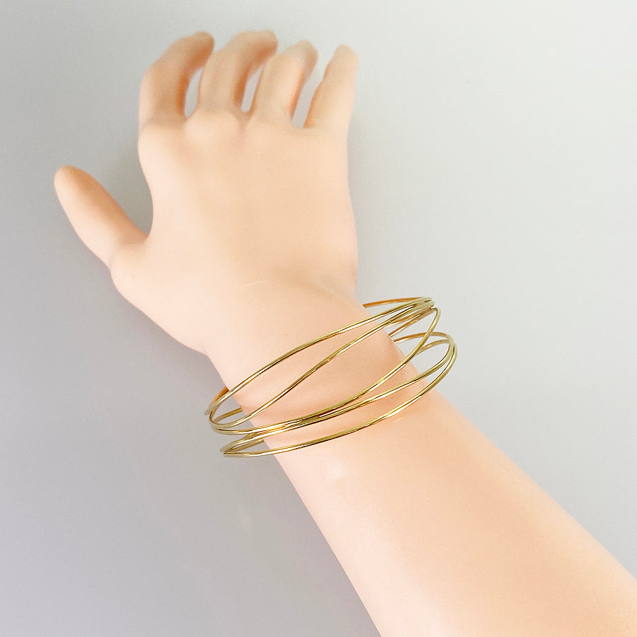 TIFFANY&Co. Elsa Peretti Wave 5 Row Bangle