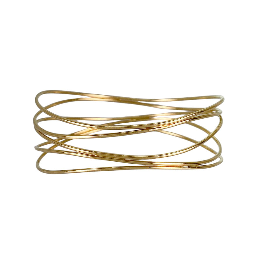 TIFFANY&Co. Elsa Peretti Wave 5 Row Bangle