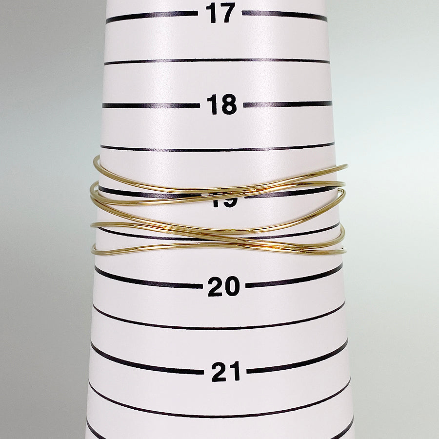 TIFFANY&Co. Elsa Peretti Wave 5 Row Bangle