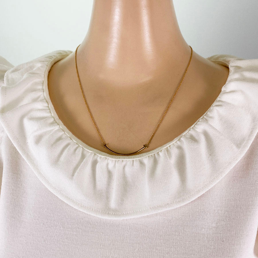 TIFFANY&Co. T Smile Small Necklace
