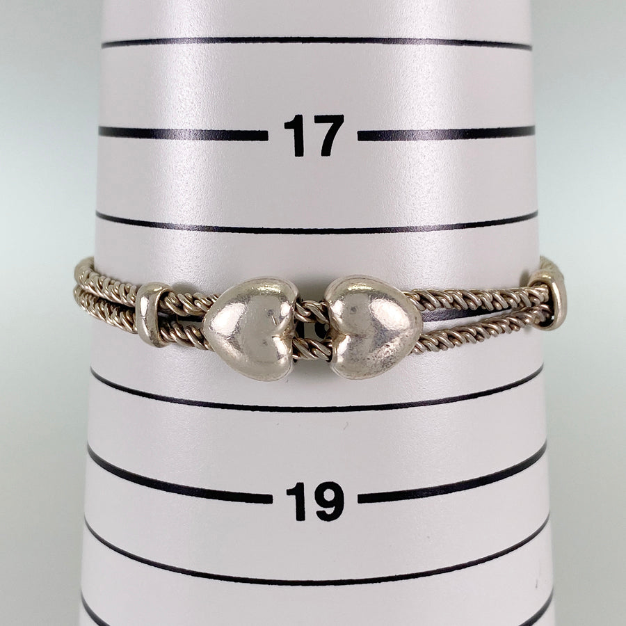 TIFFANY&Co. Double Heart Double rope Bracelet