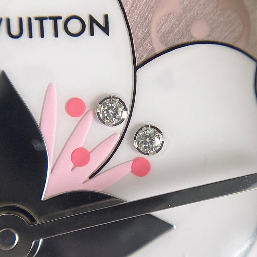 LOUIS VUITTON Monogram Vernis Tambour Q12MG Women's Watch