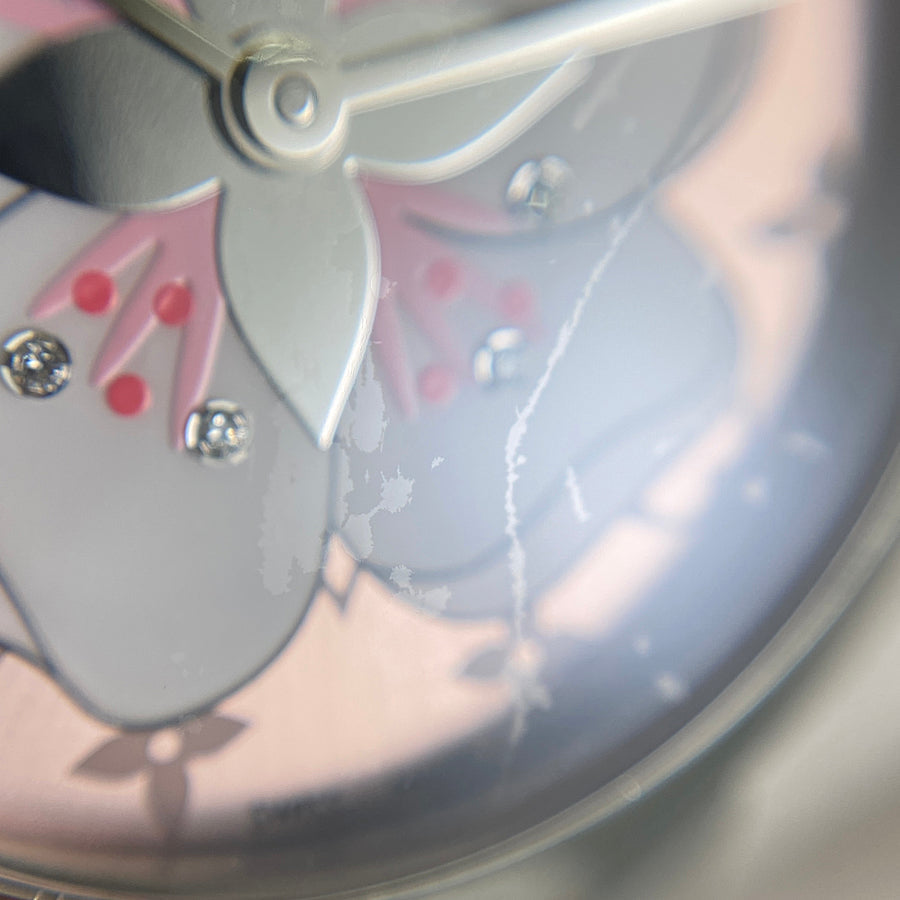 LOUIS VUITTON Monogram Vernis Tambour Q12MG Women's Watch