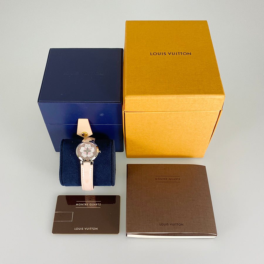 LOUIS VUITTON Monogram Vernis Tambour Q12MG Women's Watch