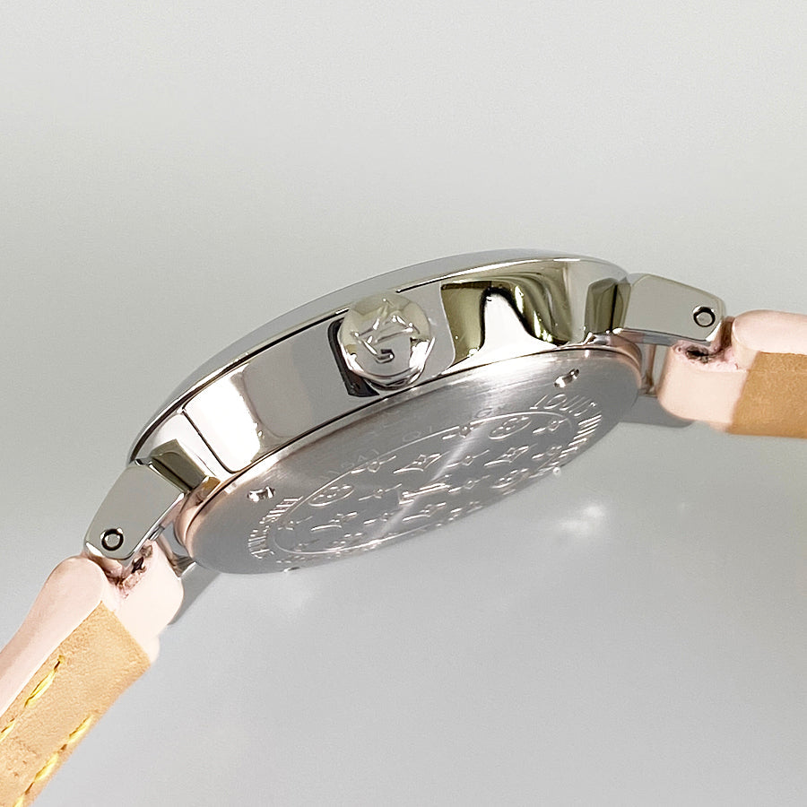 LOUIS VUITTON Monogram Vernis Tambour Q12MG Women's Watch