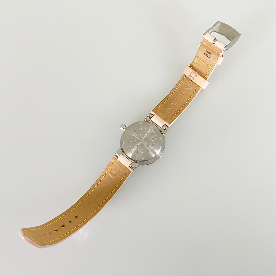LOUIS VUITTON Monogram Vernis Tambour Q12MG Women's Watch