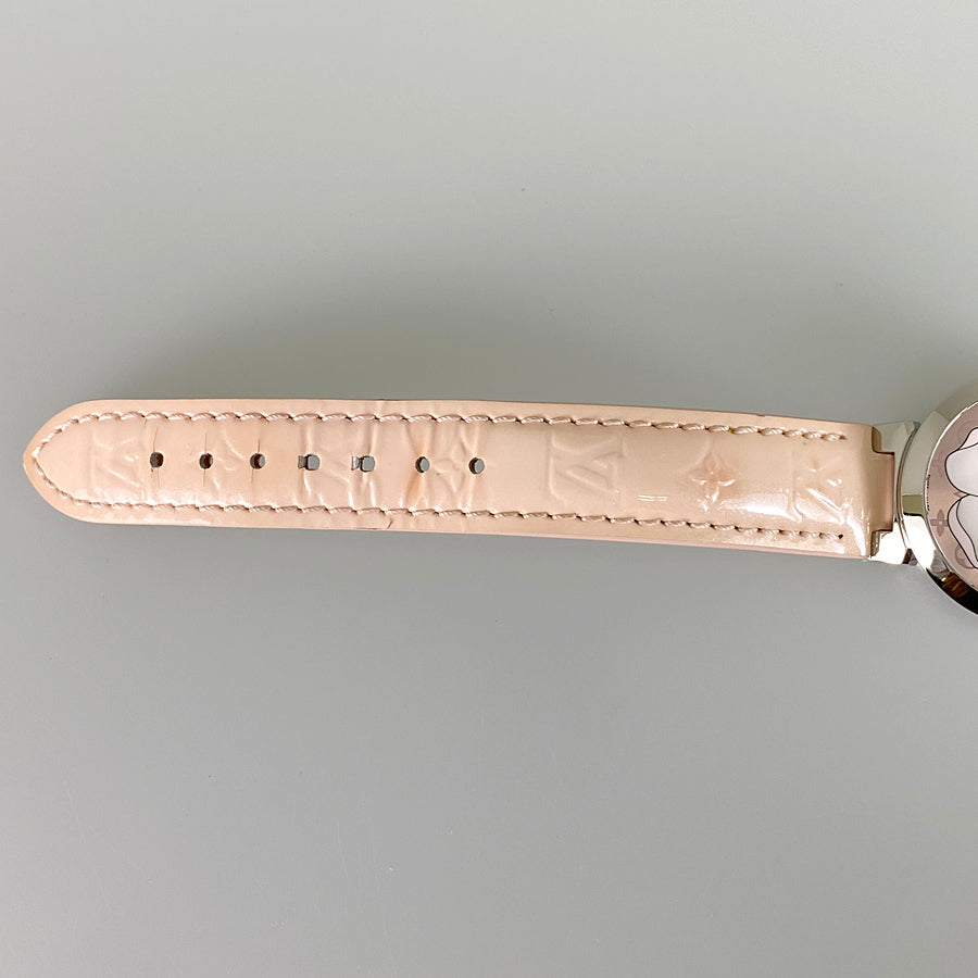 LOUIS VUITTON Monogram Vernis Tambour Q12MG Women's Watch