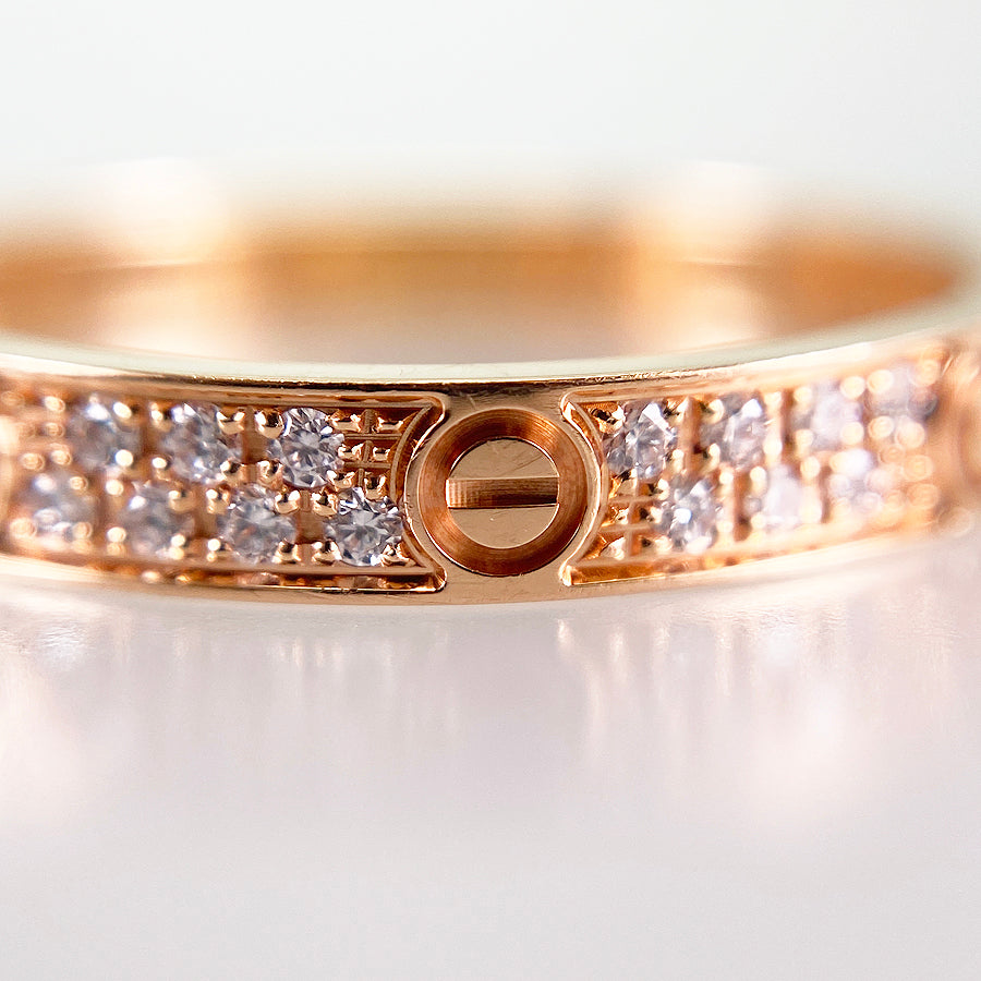 Cartier Mini Love Pave B4218100 Ring