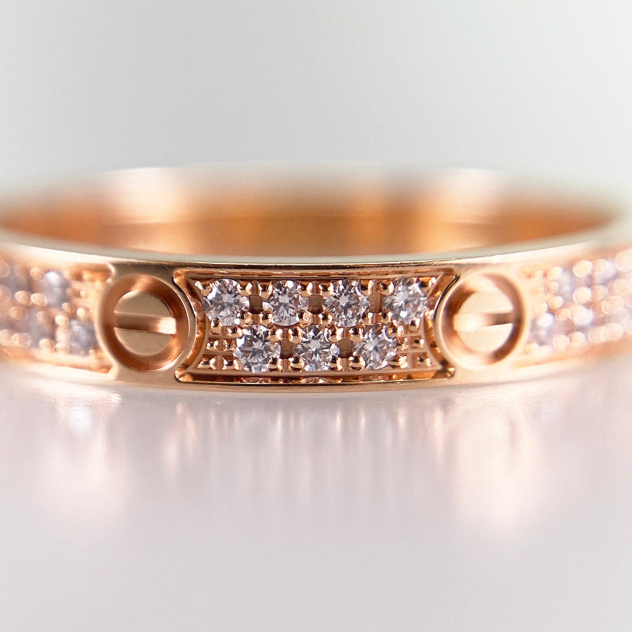 Cartier Mini Love Pave B4218100 Ring