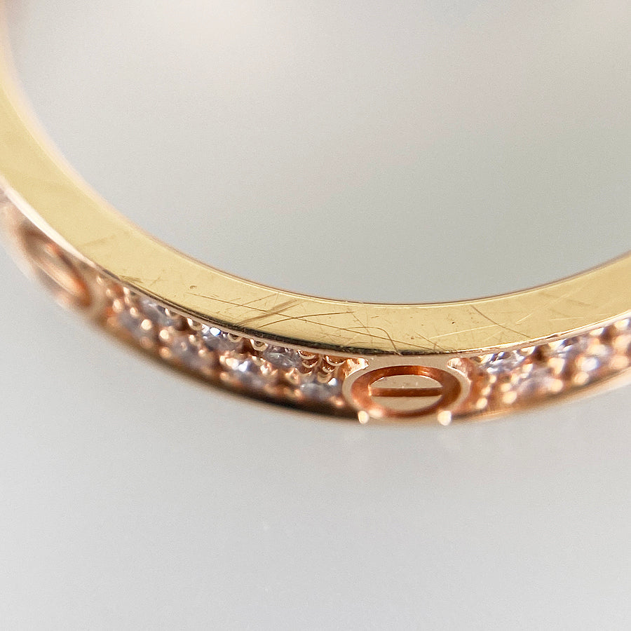 Cartier Mini Love Pave B4218100 Ring