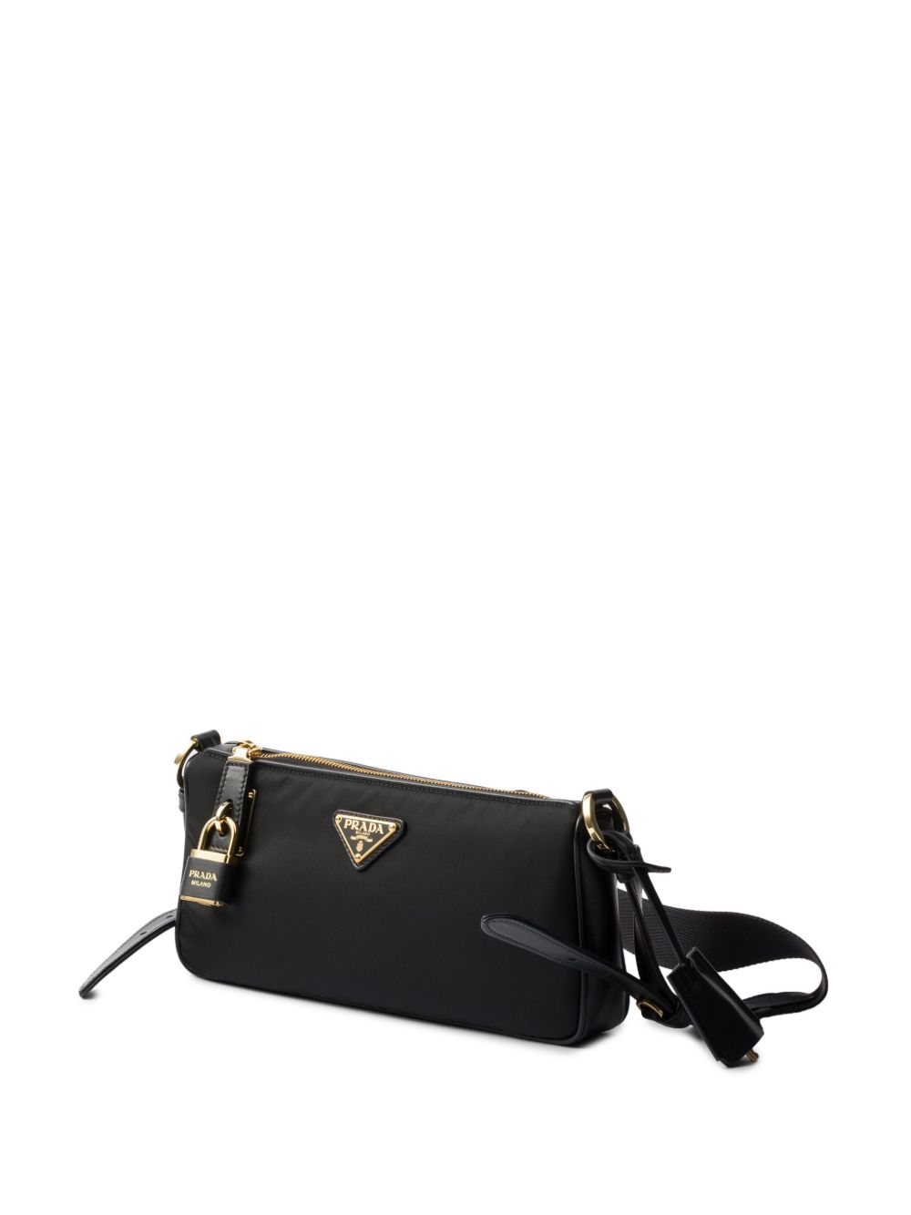 Prada Women Re-Nylon And Leather Shoulder Bag