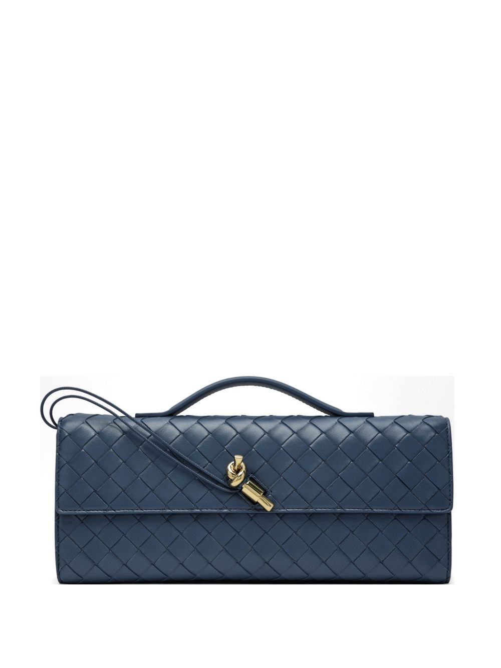 Bottega Veneta Women Andiamo Leather Clutch