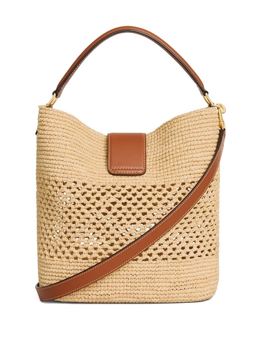 Celine Women Louise Medium Rafia Bucket Bag