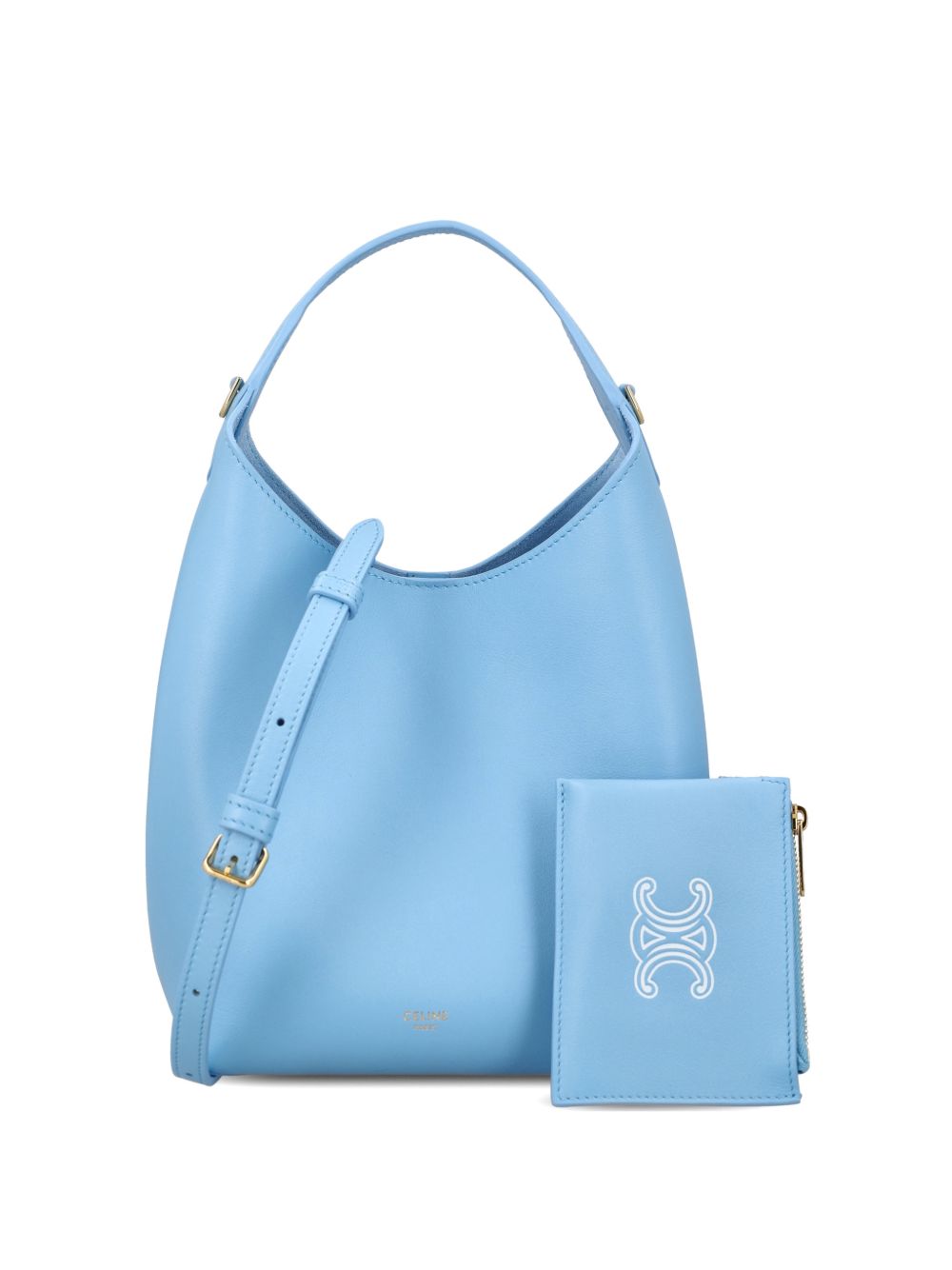 Celine Women Hobo Teen Leather Handbag