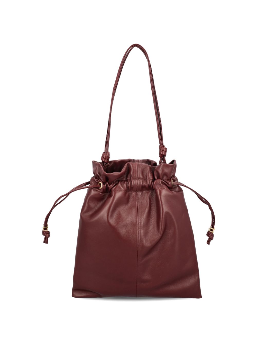 Celine Women Crystal Pouch Small Leather Bucket Bag