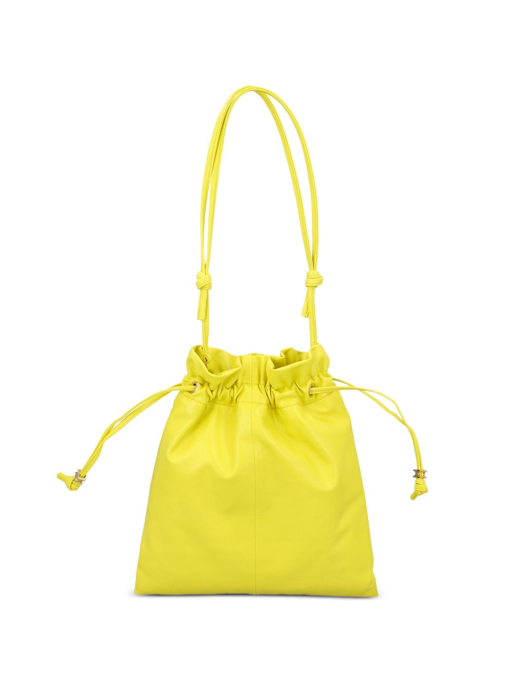 Celine Women Crystal Pouch Small Leather Bucket Bag