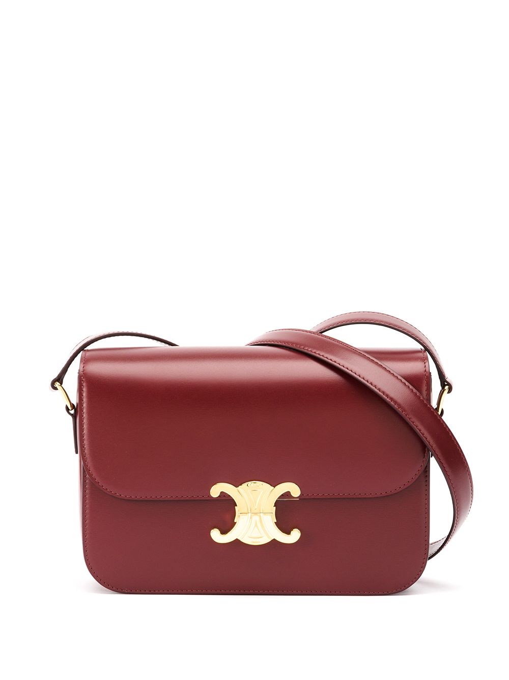 Celine Women Classique Triomphe Leather Crossbody Bag