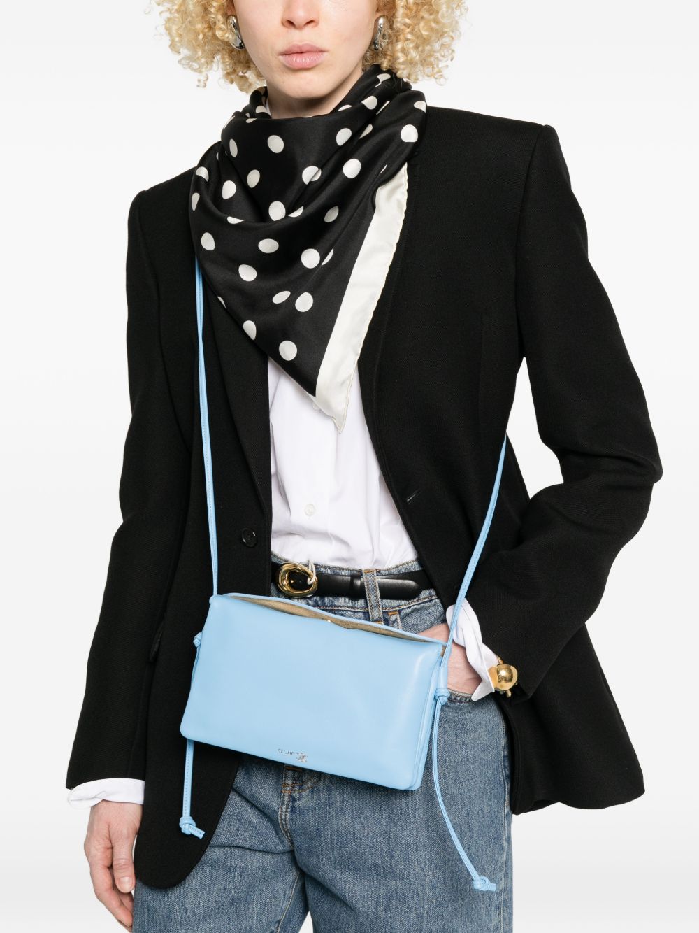 Celine Women Trio Leather Mini Bag
