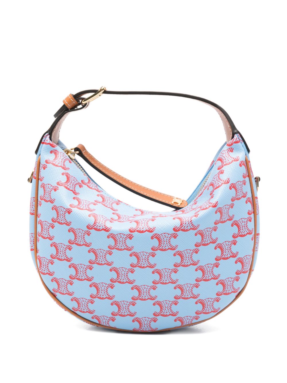 Celine Women Lulu Teen Triomphe Canvas Hobo Bag