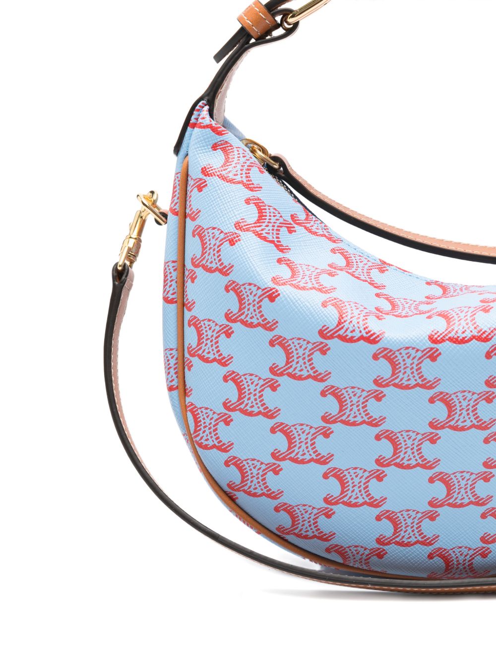 Celine Women Lulu Teen Triomphe Canvas Hobo Bag