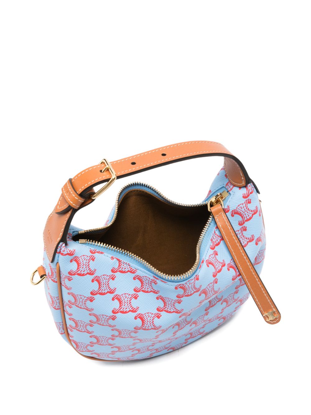 Celine Women Lulu Teen Triomphe Canvas Hobo Bag